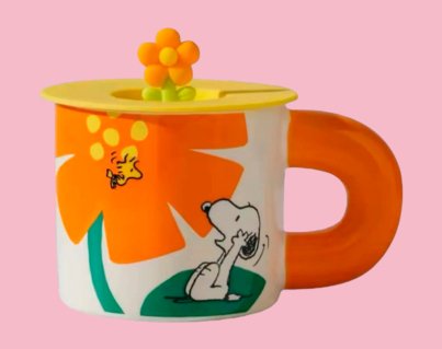 Taza cerámica con tapa