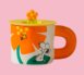Taza cerámica con tapa