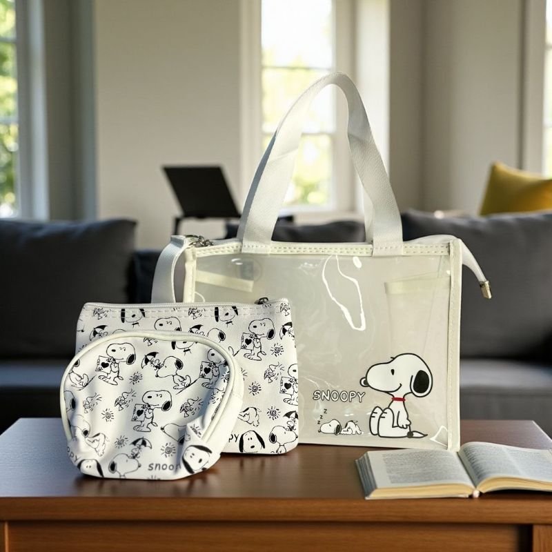 Cartera transparente Snoopy