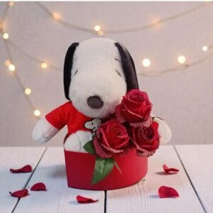 Peluche Snoopy San Valentín